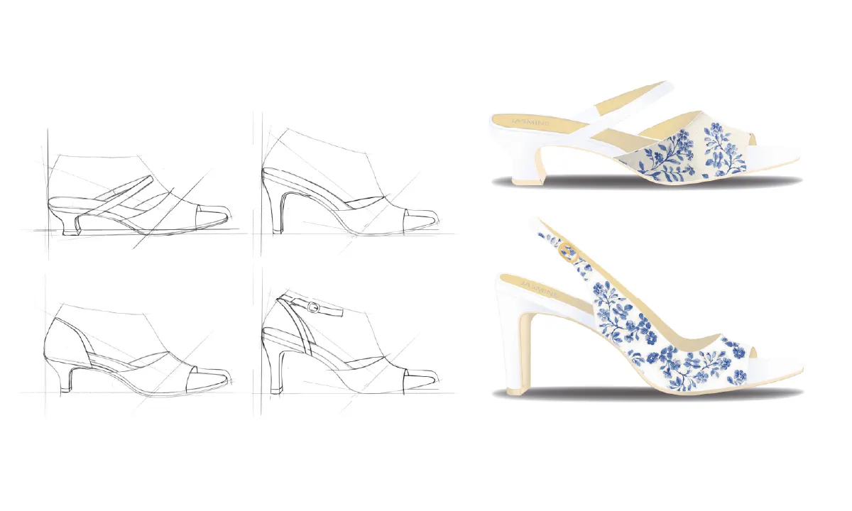 Sketch of a high heel