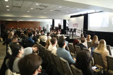 People attending event